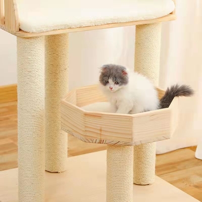 Detachable Modern Cat Tree Cat Climbing Frame Skin Friendly