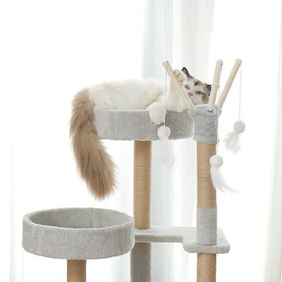Scratch Resistant Modern Cat Tower Cat Climbing Frame Soft And Comfortable