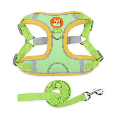 Suede Material Reflective Strips Pet Harness Vest For Dogs And Cats