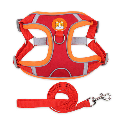 Suede Material Reflective Strips Pet Harness Vest For Dogs And Cats