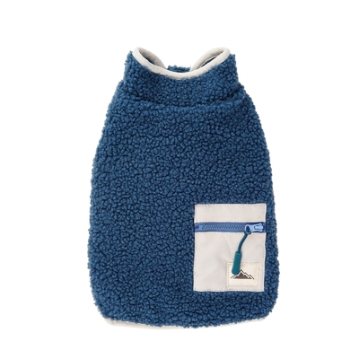 Polar Fleece Pet Casual Vest With Back Pocket Winter Wearing Clothes