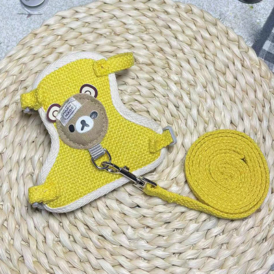 Comfortable Polyester Cotton Linen Pet Harness Leash Cats And Dogs