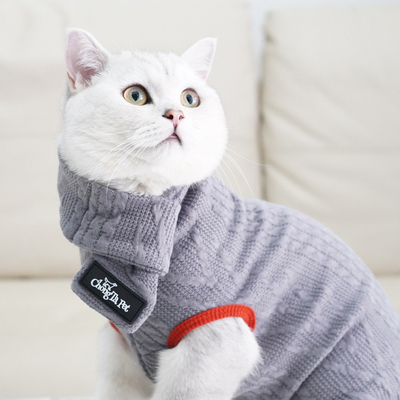 Pet Winter Polyester Neck Scarf Sweaters For Cats And Dogs