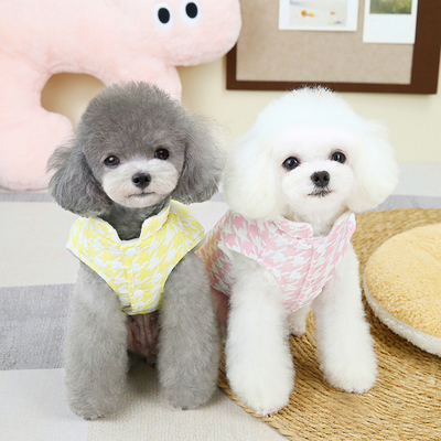 Thick Warm Wearing Dog Clothes Cute Clothing Dog Temperament Cherry Vest Pet Apparel
