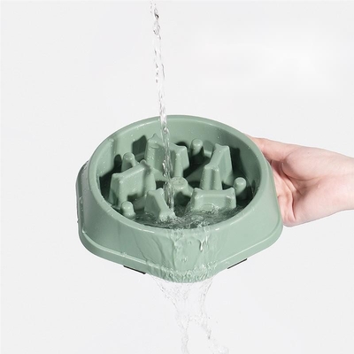 Dogs And Cats Plastic Slow Food Bowl Is An Anti Choking And Fast Swallowing Bone Model For Pets