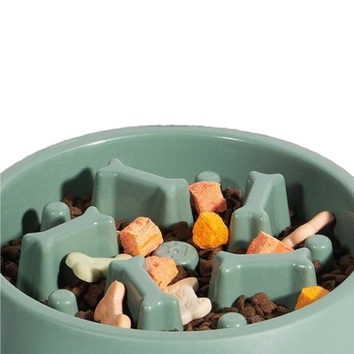 Dogs And Cats Plastic Slow Food Bowl Is An Anti Choking And Fast Swallowing Bone Model For Pets