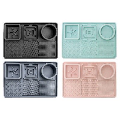 Dog Licking Mat Slow Food Bowl Food Grade Silicone With Suction Cup Pet Bowl