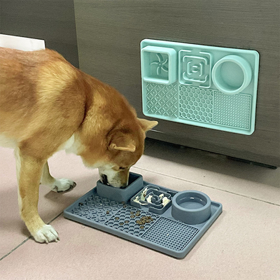 Dog Licking Mat Slow Food Bowl Food Grade Silicone With Suction Cup Pet Bowl