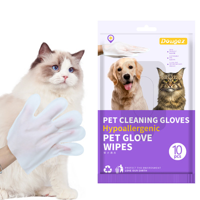 Aloe Vera Extract Pet Disposable Gloves Wet Wipes General Disinfection and Deodorization