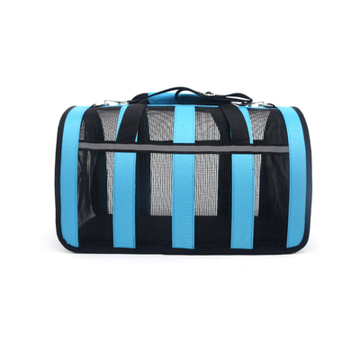 Dog And Cat Portable Handbag With Breathable Mesh On Four Sides Foldable Pet Cage
