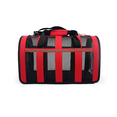 Dog And Cat Portable Handbag With Breathable Mesh On Four Sides Foldable Pet Cage