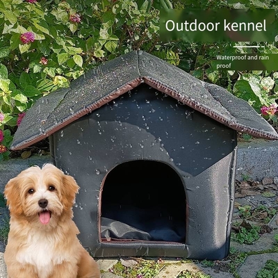 Enclosed And Waterproof Pet Carrier Cage Outdoor Warm And Waterproof Cat Dog Kennel