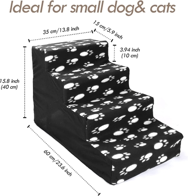 Cats And Dogs Climb Stairs Convenient Plastic Stairs For Bed Pets Play Ladder