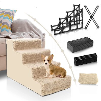 Cats And Dogs Climb Stairs Convenient Plastic Stairs For Bed Pets Play Ladder