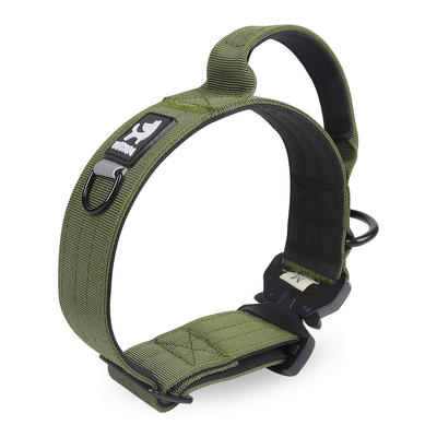 Tactical Dog Collars And Leashes For Medium To Large Dogs In Black