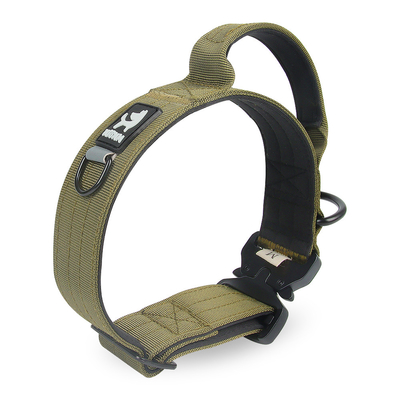 Tactical Dog Collars And Leashes For Medium To Large Dogs In Black