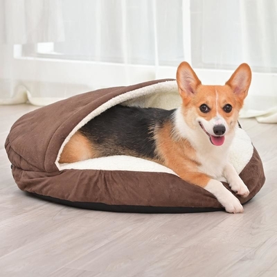 Winter Warm Enclosed Large Dog Bed Mat  Removable And Washable Cat Sleeping Nest