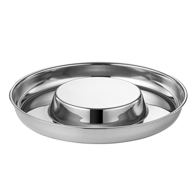 Thickened Stainless Steel Slow Food Bowl Household Anti Choking Anti-Upset Dog Bowl Feeder