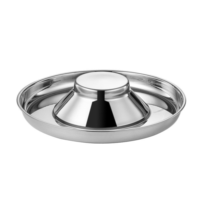 Thickened Stainless Steel Slow Food Bowl Household Anti Choking Anti-Upset Dog Bowl Feeder