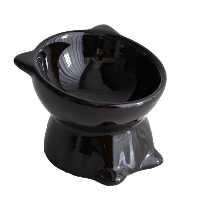 Pet Neck Guard Ceramic Elevated Cat Bowl Foot Diagonal Dog Bowl To Prevent Spilling Water And Food Bowl