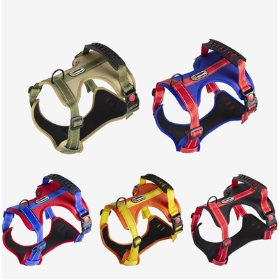 Adjustable  Dog Leash Walking Dog Pet Vest Chest Strap Reflective Dog Harness And Leash Set