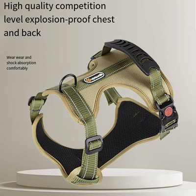 Adjustable  Dog Leash Walking Dog Pet Vest Chest Strap Reflective Dog Harness And Leash Set