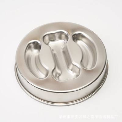 Stainless Steel Pet Bowl Anti-Upset Non-Slip Anti-Choking Slow Food Bowl