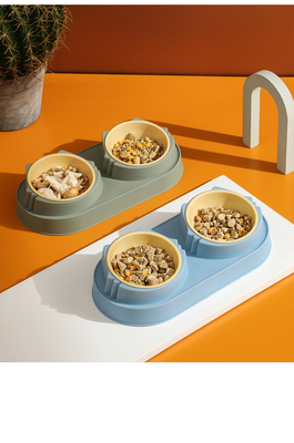 Customizable Ceramic Pet Food Bowl with Stainless Steel Material