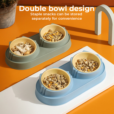 Customizable Ceramic Pet Food Bowl with Stainless Steel Material