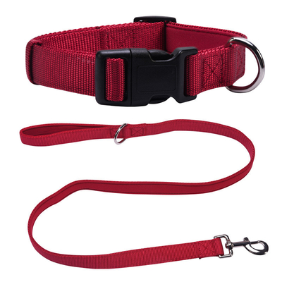 Pet Adjustable Leash And Diving Nylon Collar Anti-Escape Dog Walking Set