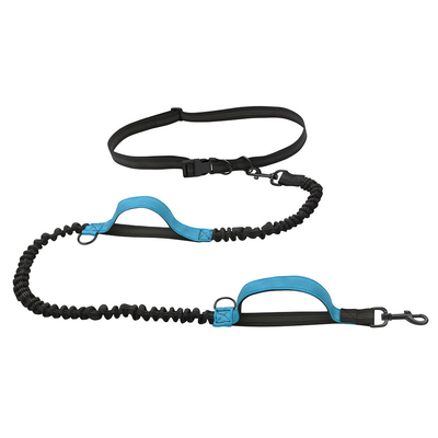 Pet Reflective Two Hand Handle Leash Hands Free Outdoor Portable Running Dog Leash