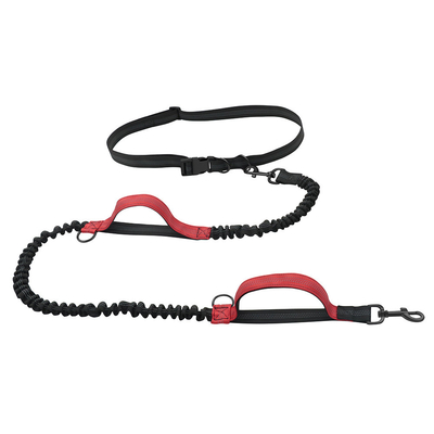 Pet Reflective Two Hand Handle Leash Hands Free Outdoor Portable Running Dog Leash