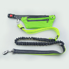 Pet Reflective Hands Free Leash With Waist Bag And Telescopic Adjustment For Dog Sports Running Leash