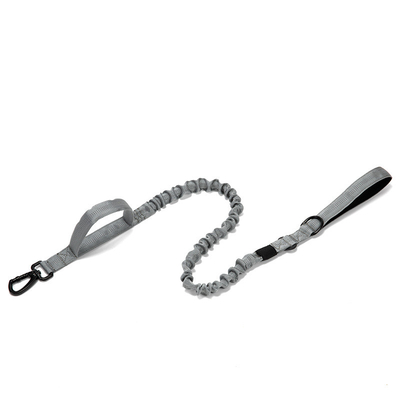 Pet Explosion Proof Reflective Leash Double Handle Nylon Tactical Dog Leash