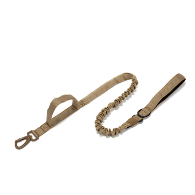 Pet Explosion Proof Reflective Leash Double Handle Nylon Tactical Dog Leash