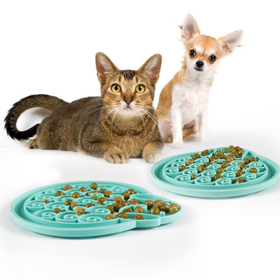 Pets2go Silicone Pet Feeder Bowl Customizable Licking Mat for Cats Dogs