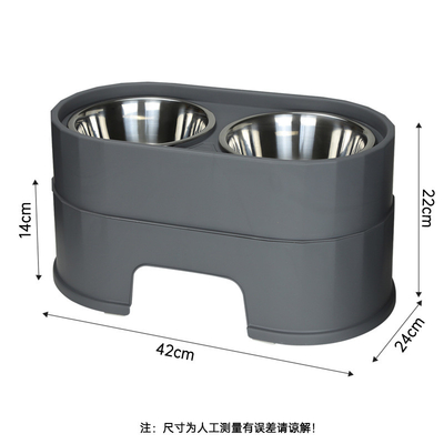 Pets2go Stainless Steel Pet Feeder Bowls Customizable PP For Cats Dogs