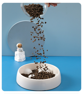 Pet Planet Shaped PP Slow Food Bowl Non Slip and Non Knockover Dog Bowl