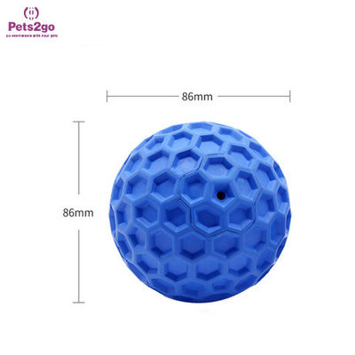 non toxic Interactive Rubber 86mm Dog Play Ball