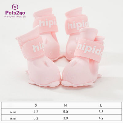 All Seasons Enamel PVC Little Dog Shoes for Teddy