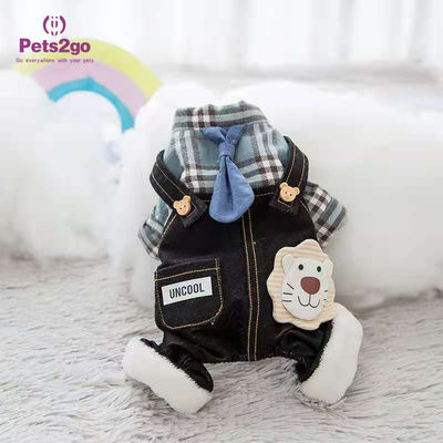Paw Print 20 pounds corduroy Pet Dog Clothing