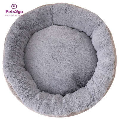 Oem Donut Shape Faux Fur Pet Bed Mat For Better Sleep