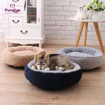 Oem Donut Shape Faux Fur Pet Bed Mat For Better Sleep