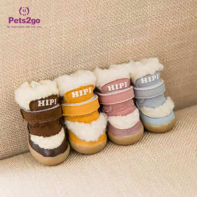 Anti Slip Sole 3.5*2.6cm Dogs Wearing Boots