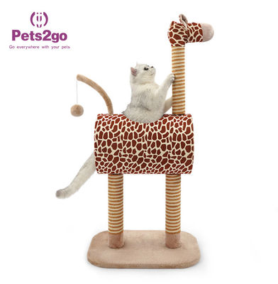 Indoor Giraffe Shaped 0.9kg Cat Climbing Frame