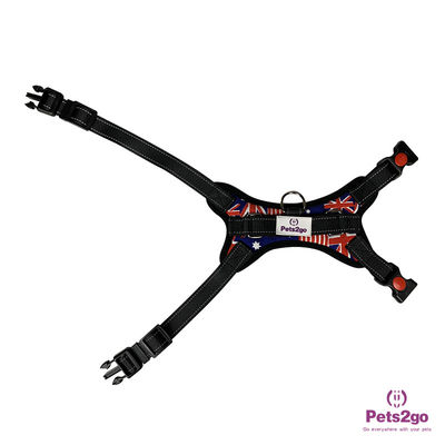 Customized Logo Luxury Nylon Pet Harness Vest 234G 86cm