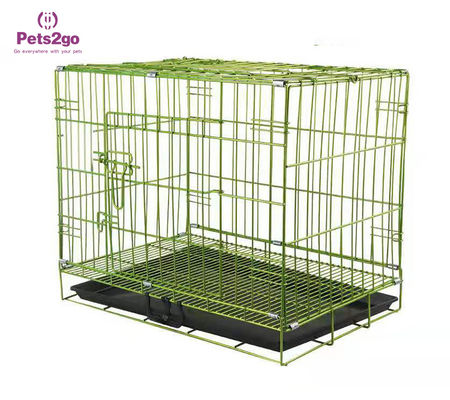 Double Door Wire Material 9kg Pet Carrier Cage