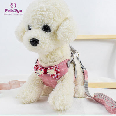 Comfort Custom Grey Dog Harness Vest Durable Dog Leash For Small Puppy