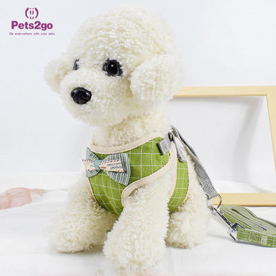 Comfort Custom Grey Dog Harness Vest Durable Dog Leash For Small Puppy