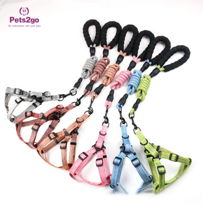good Dog Leash No Pull Dog Harness For Large Dogs Leash Braided Leather Dog Leash With Comfortable Padded Handle